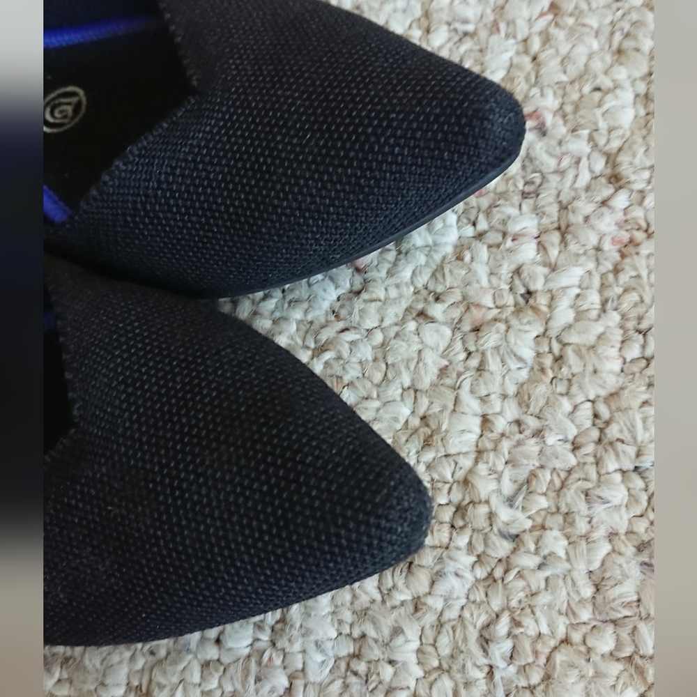 Rothy's The Point Solid Black Flat Size 7 - image 8